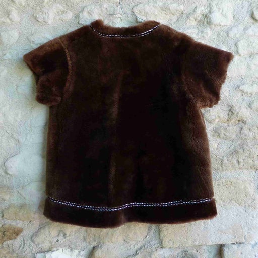 Golden sheepskin vest