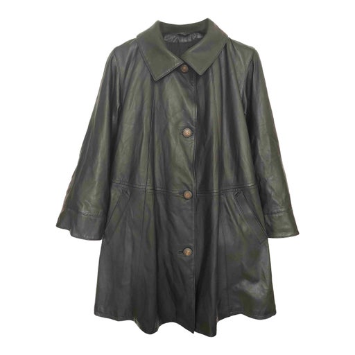 Leather parka
