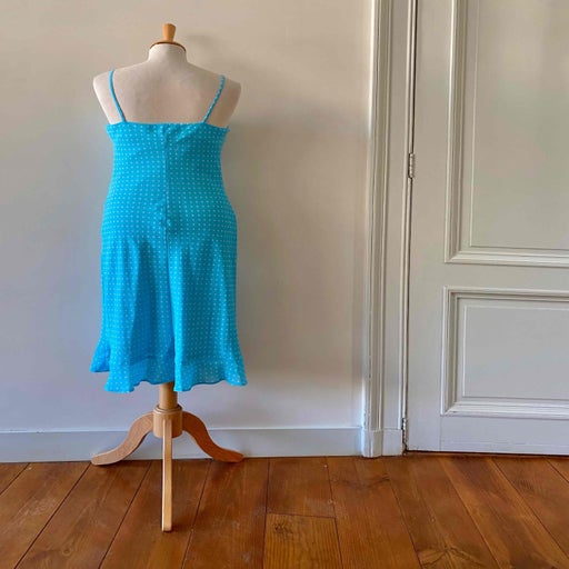 Polka dot slip dress
