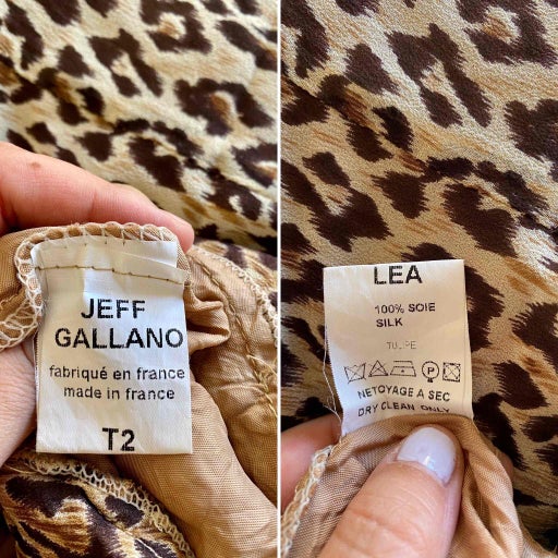Leopard silk dress