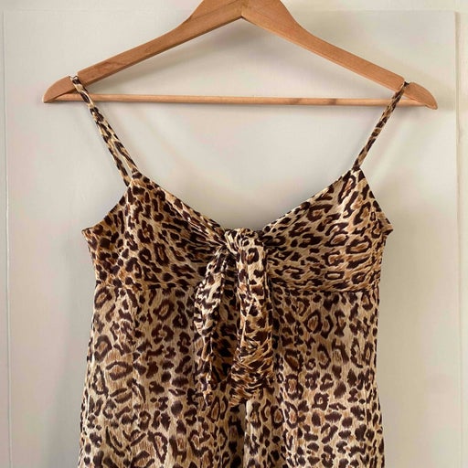 Leopard silk dress