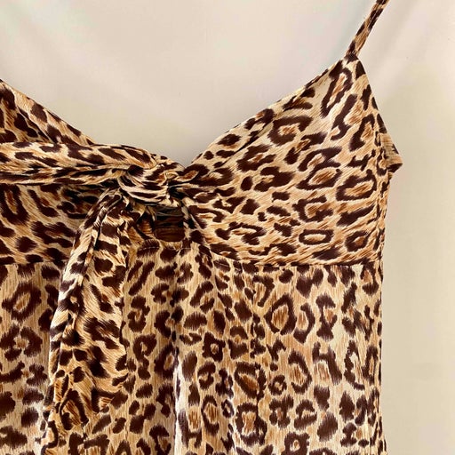 Leopard silk dress