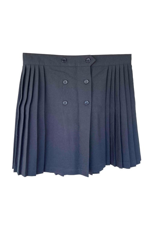 Pleated wrap skirt