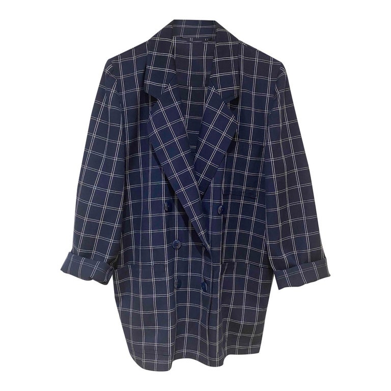 Checked blazer