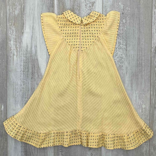 Dress Made in France 70's embroidery, pattern