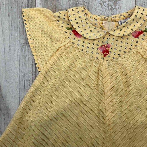 Dress Made in France 70's embroidery, pattern