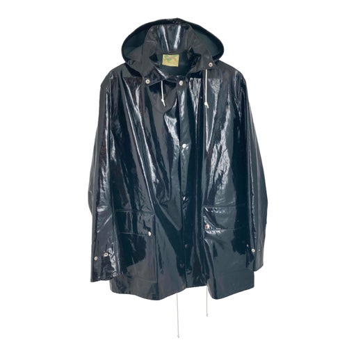 Black raincoat