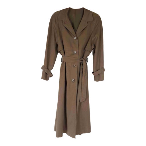 Brown trench coat