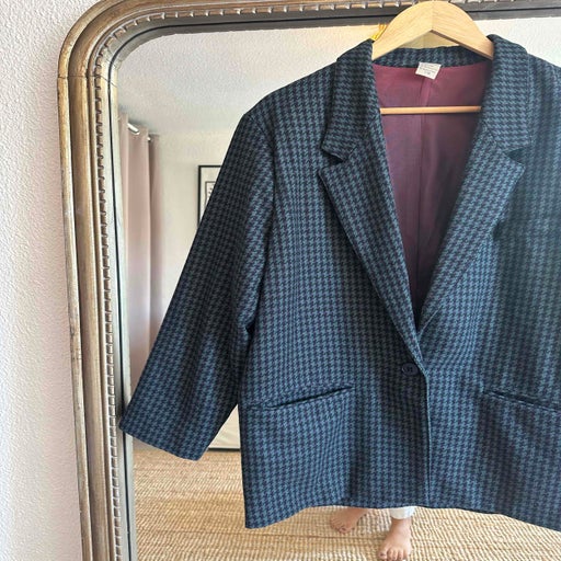 Houndstooth blazer