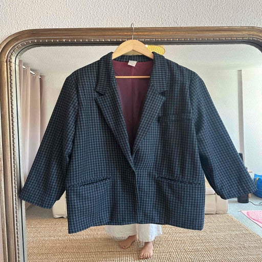 Houndstooth blazer