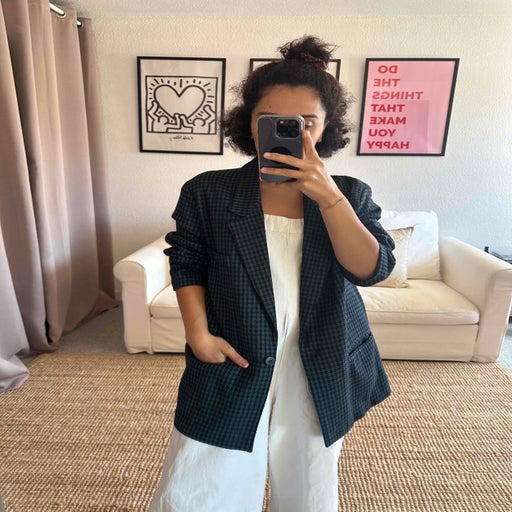 Houndstooth blazer