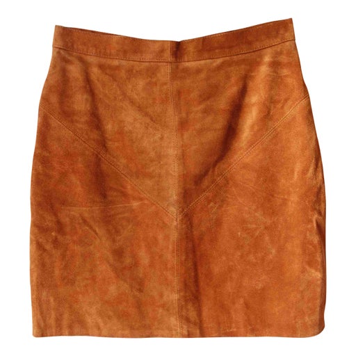 Suede skirt,
