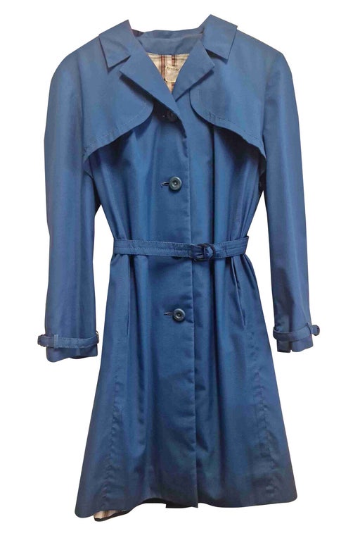 Blue trench coat