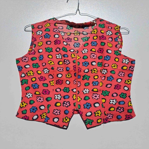 Sleeveless floral vest
