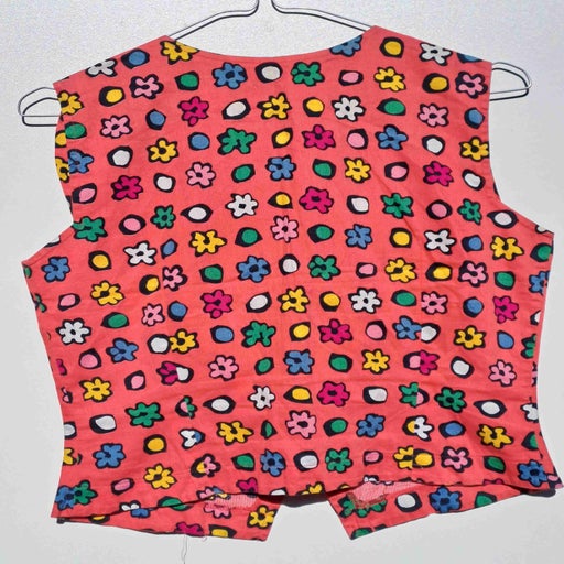 Sleeveless floral vest