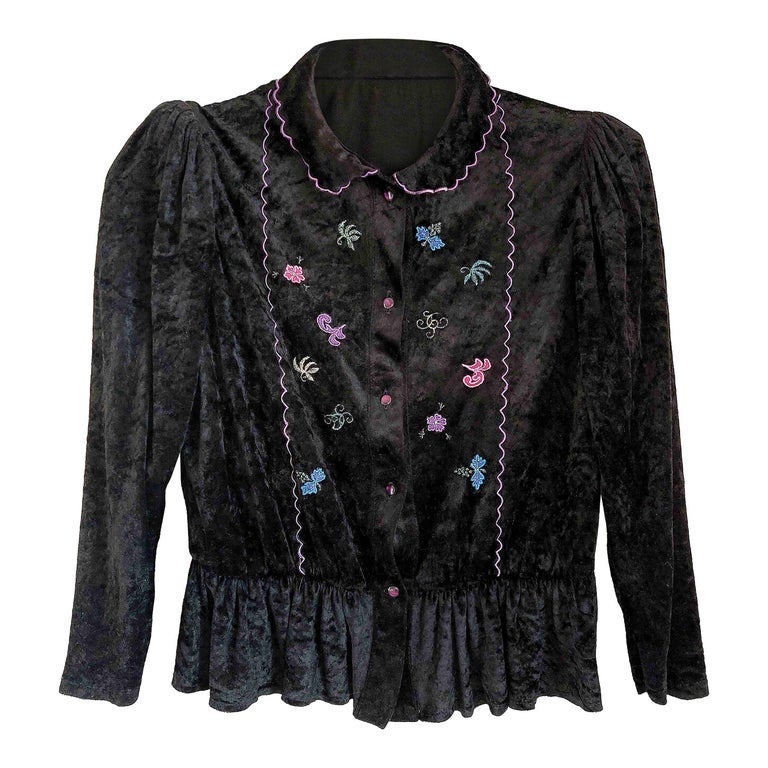 Velvet blouse
