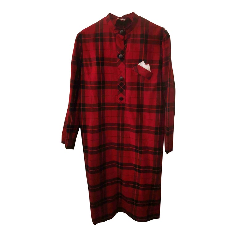 Long wool dress