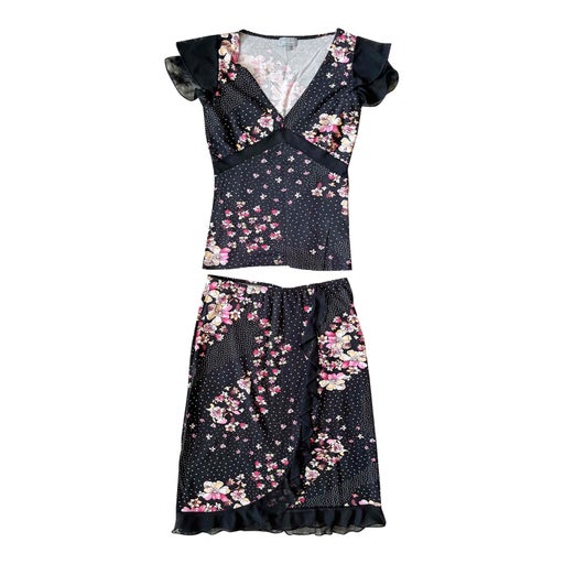 Ensemble à pois et fleurs