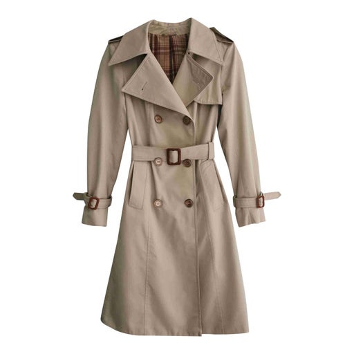 Beige trench coat