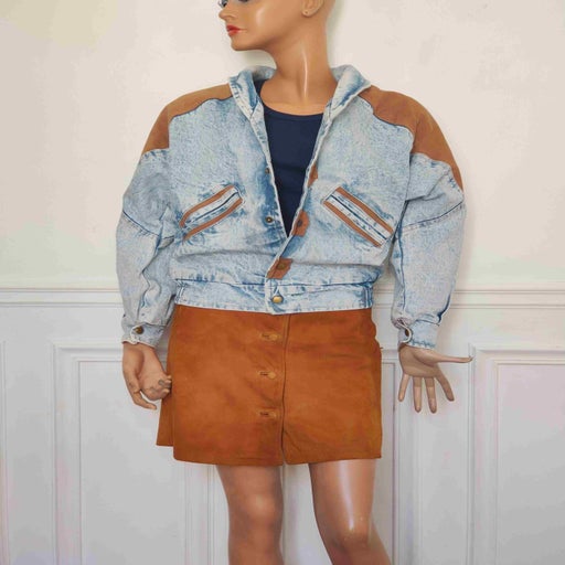 Suede skirt