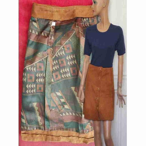 Suede skirt