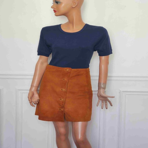 Suede skirt