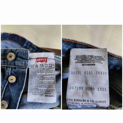 Levi's 501 W26L32 jeans