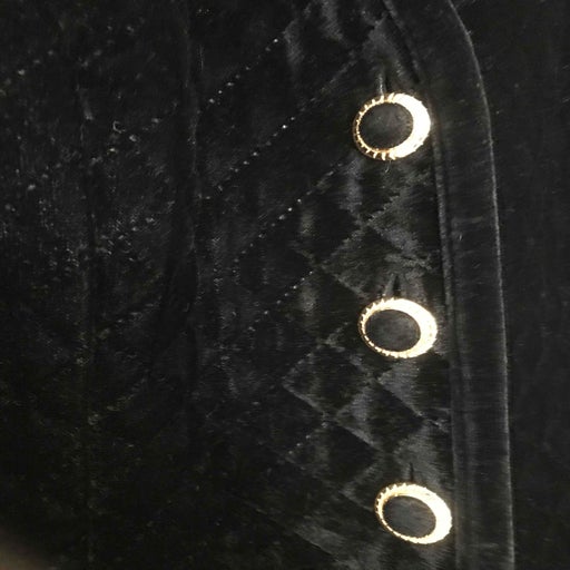 Quilted velvet vest