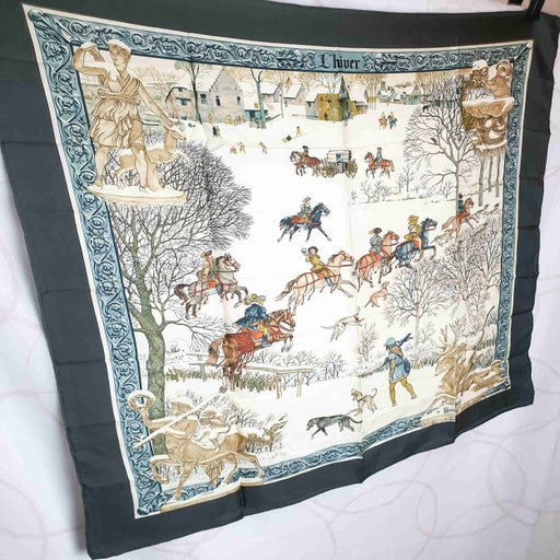 Hermès silk scarf