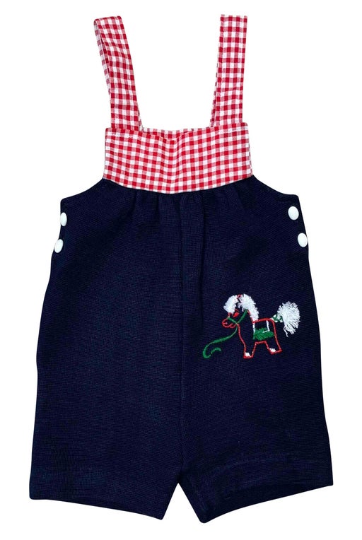 Embroidered overalls