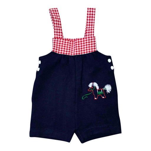Embroidered overalls