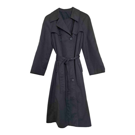 Blue trench coat