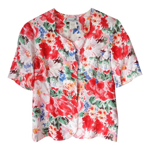 Top à fleurs