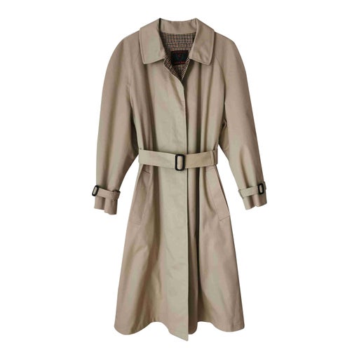 Beige trench coat