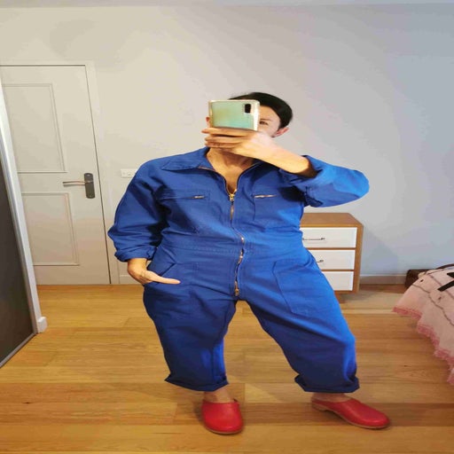 Blue overalls
