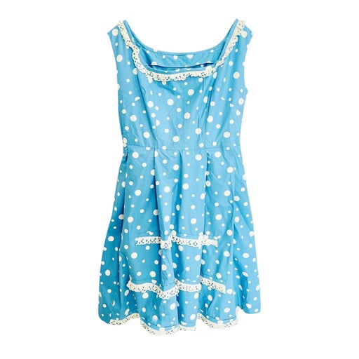Robe midi à pois