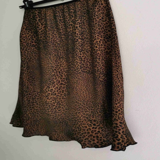 Satin midi skirt