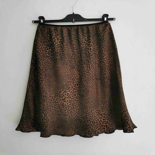 Satin midi skirt
