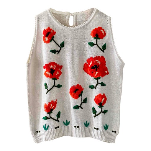 Top à fleurs
