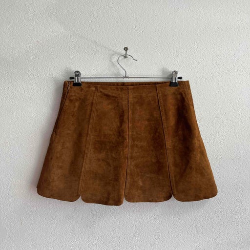 Suede skirt