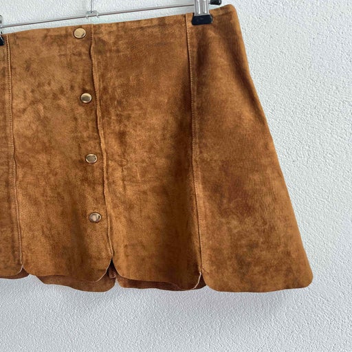 Suede skirt