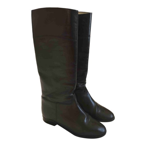 Leather boots