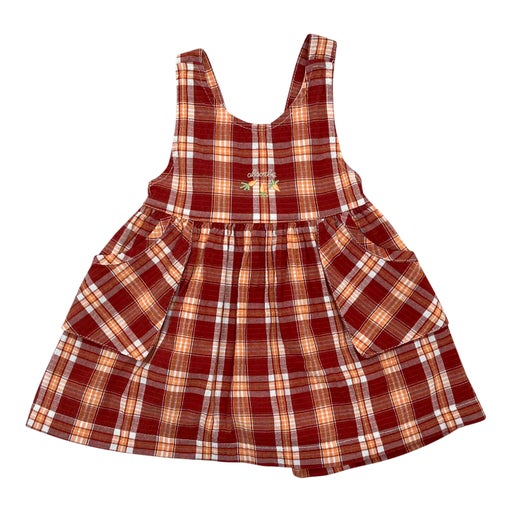 90's plaid pinafore dress can be worn