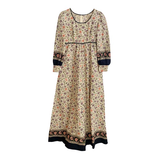 Robe longue à fleurs