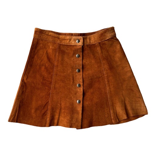 Suede skirt