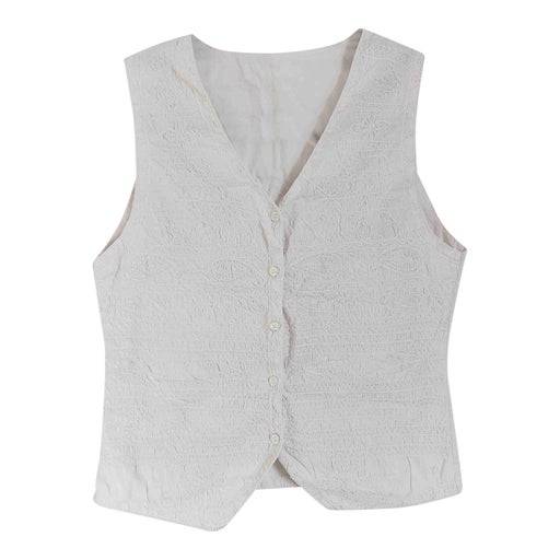 Sleeveless cotton vest. With