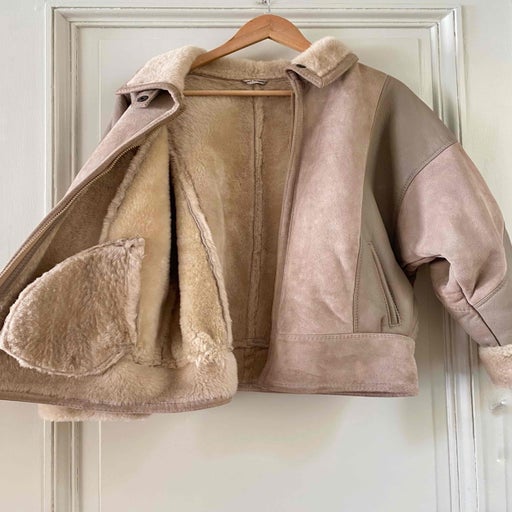 Shearling bomber
