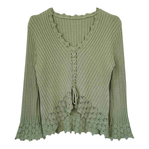 Pull en maille côtelée