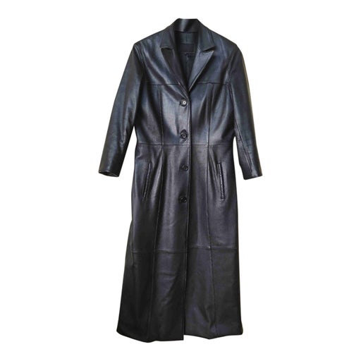 Leather coat