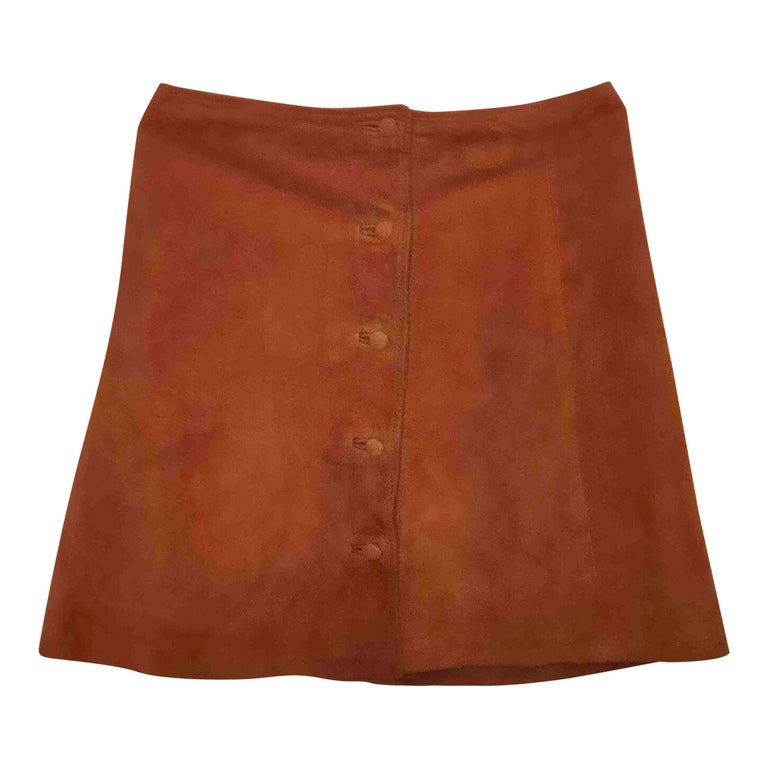 Suede skirt